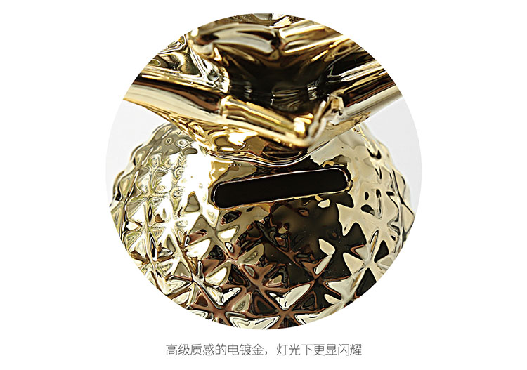 Cuộc sống cuộc sống Bắc Âu triều vàng dứa heo mạ ngân dứa trắng lưu trữ bể trang trí nhà dcor phòng ngủ chill