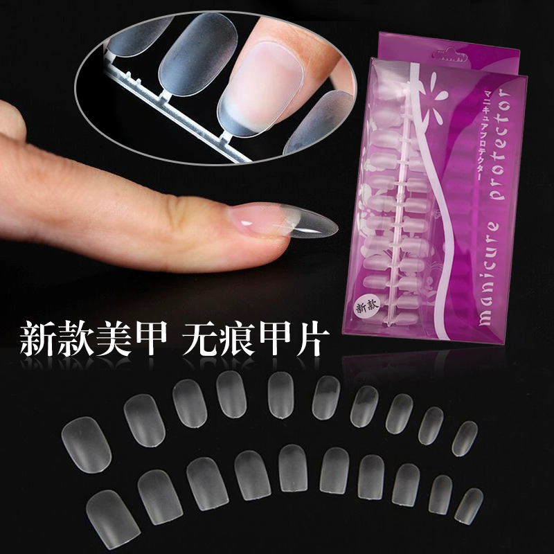 Dụng cụ làm móng mới Mảnh móng tay mờ siêu mỏng có hơi thở Mảnh móng tay giả trong suốt Không có dấu vết Mảnh đánh bóng không khắc - Công cụ Nail