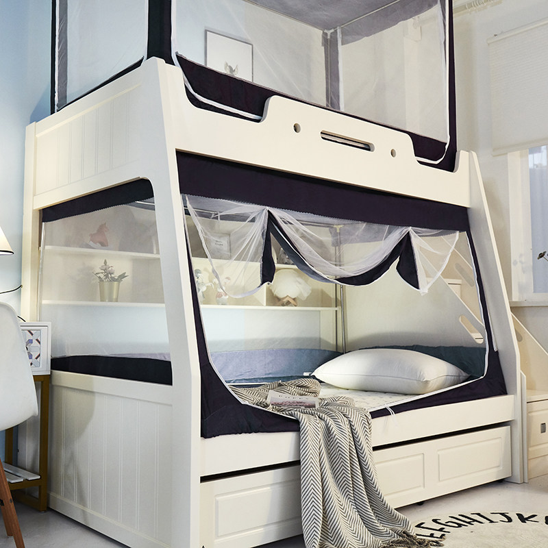 Child mother bed mosquito net 1 35 upper and lower bunk 1 5 m bunk bed high and low children's bed 1 2m trapezoidal home 0 9 students