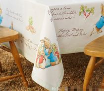 Exit Peter Rabbit Pure cotton Table Bub American Country-style Cottage Childrens Napkin Cartoon Long Table Placement Birthday Decorations