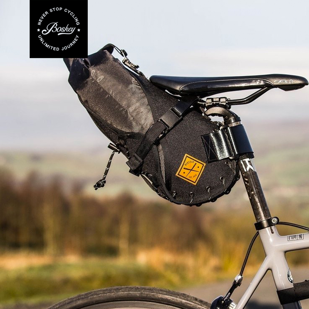 British Yorkshire Restrap Artisanal Travel Waterproof Bikepacking Big Tail Bag Bike Bag