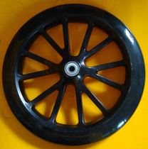 10 inch 250MM scooter wheel Pu wheel silent wear wheel furniture caster hand sliding cart beef tendon trailer