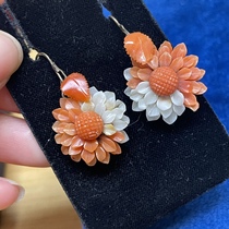 5 14 plastic sunflower earrings