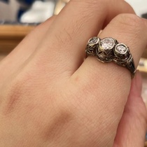 5 4 bague en diamant à boucle muette