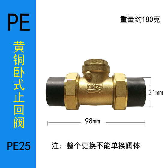 PE202532405063 수평 체크 밸브 단방향 밸브 역류 방지 밸브 체크 밸브 검정색 수직 체크 밸브