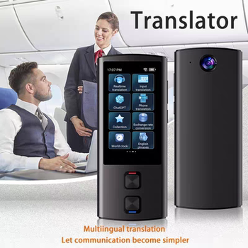 Instant translator, multilingual simultaneous interpreter, photo recording