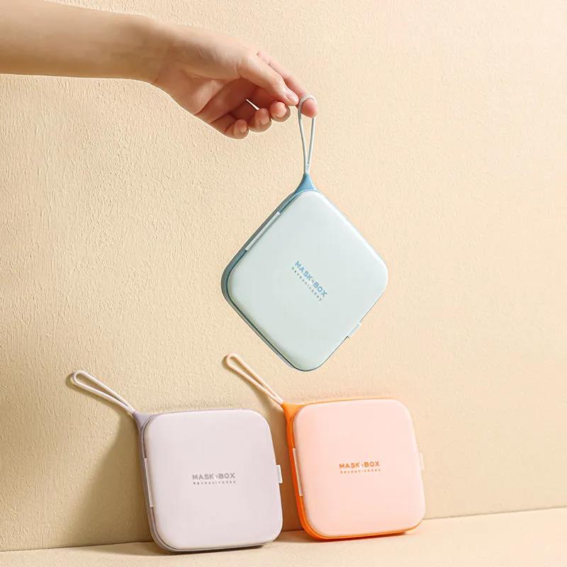 Mask bag containing box Scratch clip portable carry-on carry-on bag Bag Gods Bag box