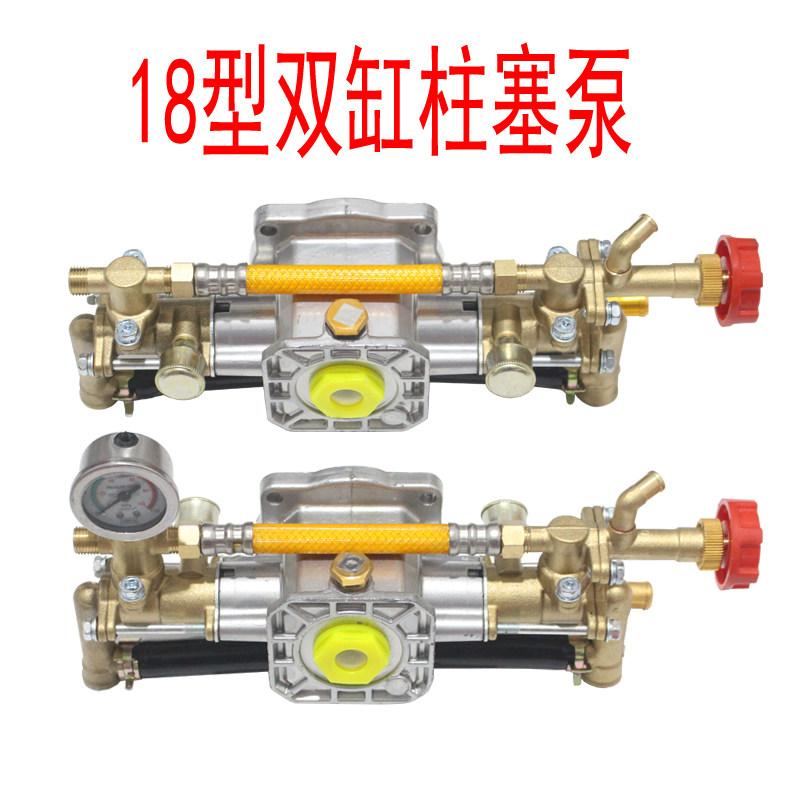 High-pressure motorized sprayer main pump pump head Cassie 220V single-phase garden sprayer double-cylinder plunger pump accessories