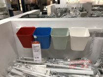 IKEA Wuxi IKEA domestic Sunas set set of hanging rod adhesive hook kitchen storage box chopsticks cage