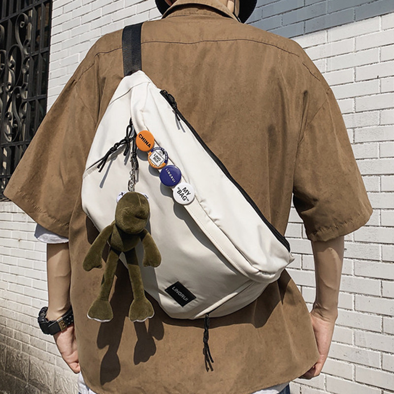 Chest Bag Men's Large Capacity Day Ensemble Casual Workwear Package Single Shoulder Bag Skew Satchel Men Tide Card Sports Purse Surges