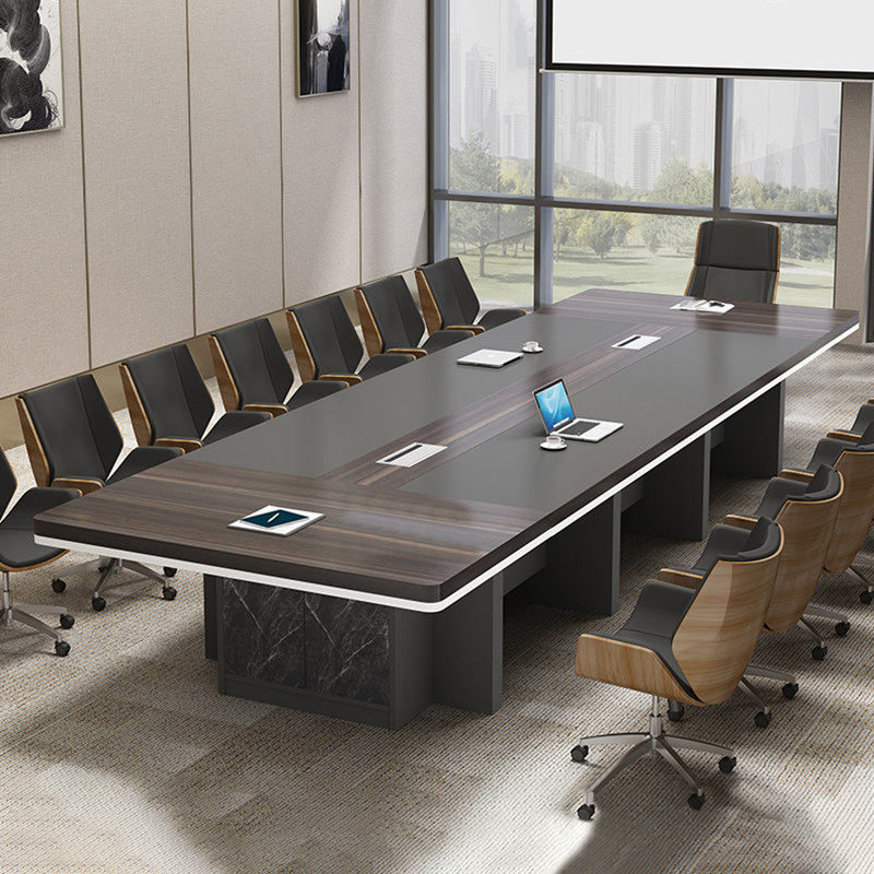 Conference table long table brief modern desk chair combined strip table large training table staff in talks table furniture