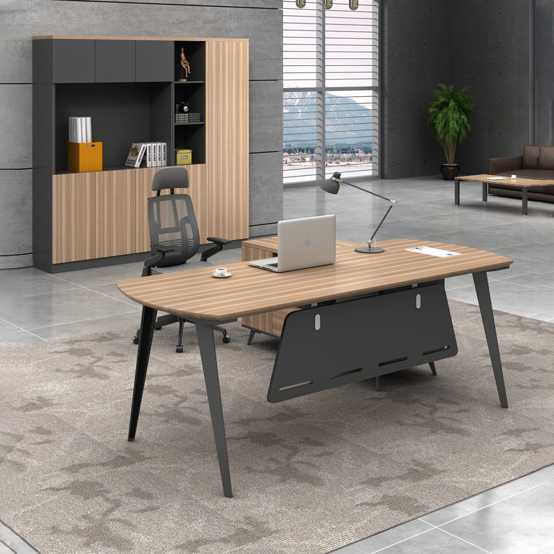 Bosdesk President simple modern office table and chair combination single manager manager manager desk big class Table Furniture desk