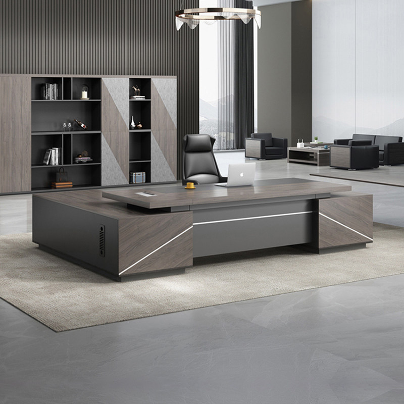 Boss table simple modern large-scale desk single-person office desk and chair large board president table manager table combination office furniture