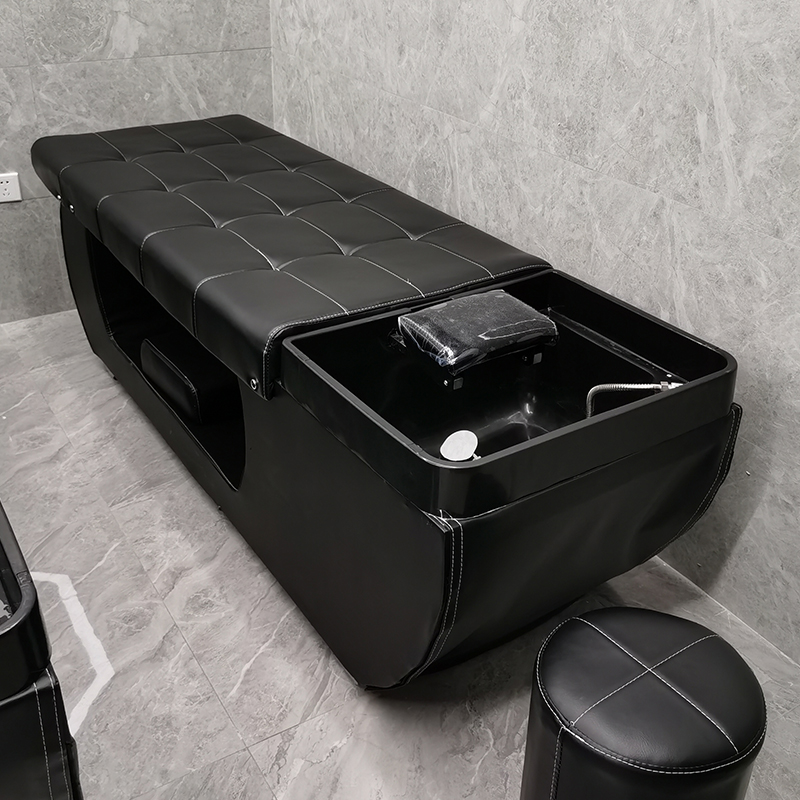 Full lying shampoo bed ceramic basin hairdressing salon with energy-saving water heater hair salon special Thai shampoo bed flushing bed
