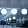 LED ball chandelier Modern simple dining room decorative lights Creative exhibition activities landscape lights Shopping mall luminous ball lights