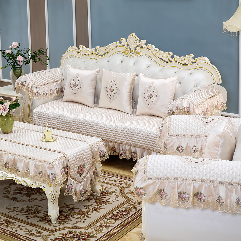 European sofa cushion four seasons of general anti-slip sofa cushion cover modern minimal sofa cushion household