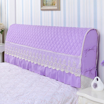 All-inclusive cotton elastic bed head cover cloth simple dust protective sleeve bed leather bed