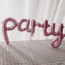party hello party even rest aluminum film Balloon Letter decoration supplies