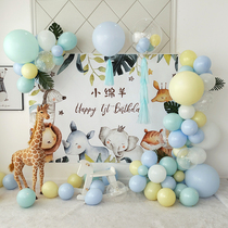 ins male and female baby birthday arrangement children 2 one year old 100 born day party background wall decoration poster customization