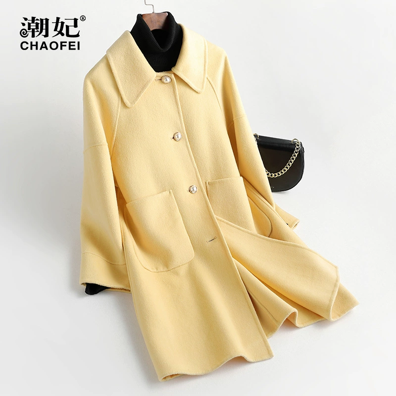 2020 đầu xuân mới của phụ nữ áo len cashmere hai mặt cao cấp dành cho nữ - Áo len lót đôi