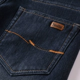 Утепленные эластичные джинсы с начесом для отдыха, флисовые удерживающие тепло штаны, оверсайз, свободный прямой крой