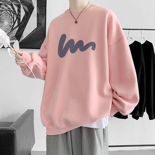 600g heavyweight cotton round neck sweatshirt base layer