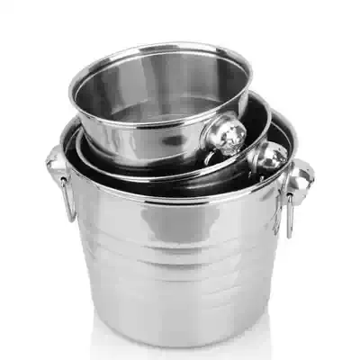 Stainless Steel Tiger Head Ice Bucket KTV Ice Bucket Commercial Frozen Wine Bucket Champagne Bucket Ice Bucket Bucket Bar