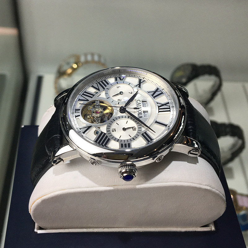 New Carole flywheel automatic mechanical watch men's watch men's watch brand multi-functional belt waterproof tide