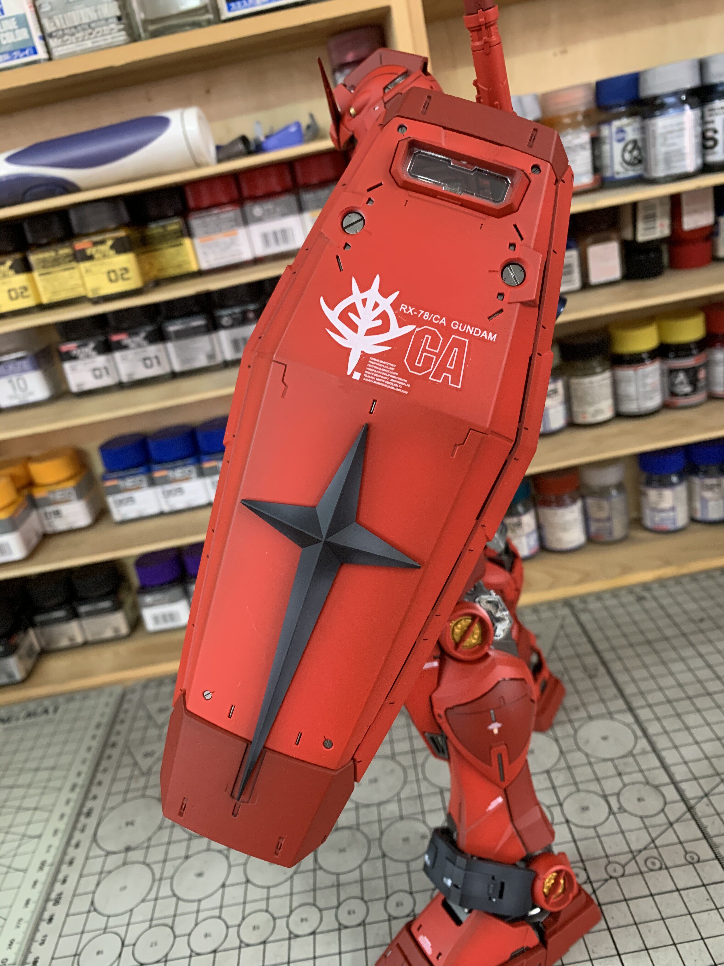 元祖高达40周年夏亚配色PGU 78 2.0模型空间代工上色全网最细测评！这波