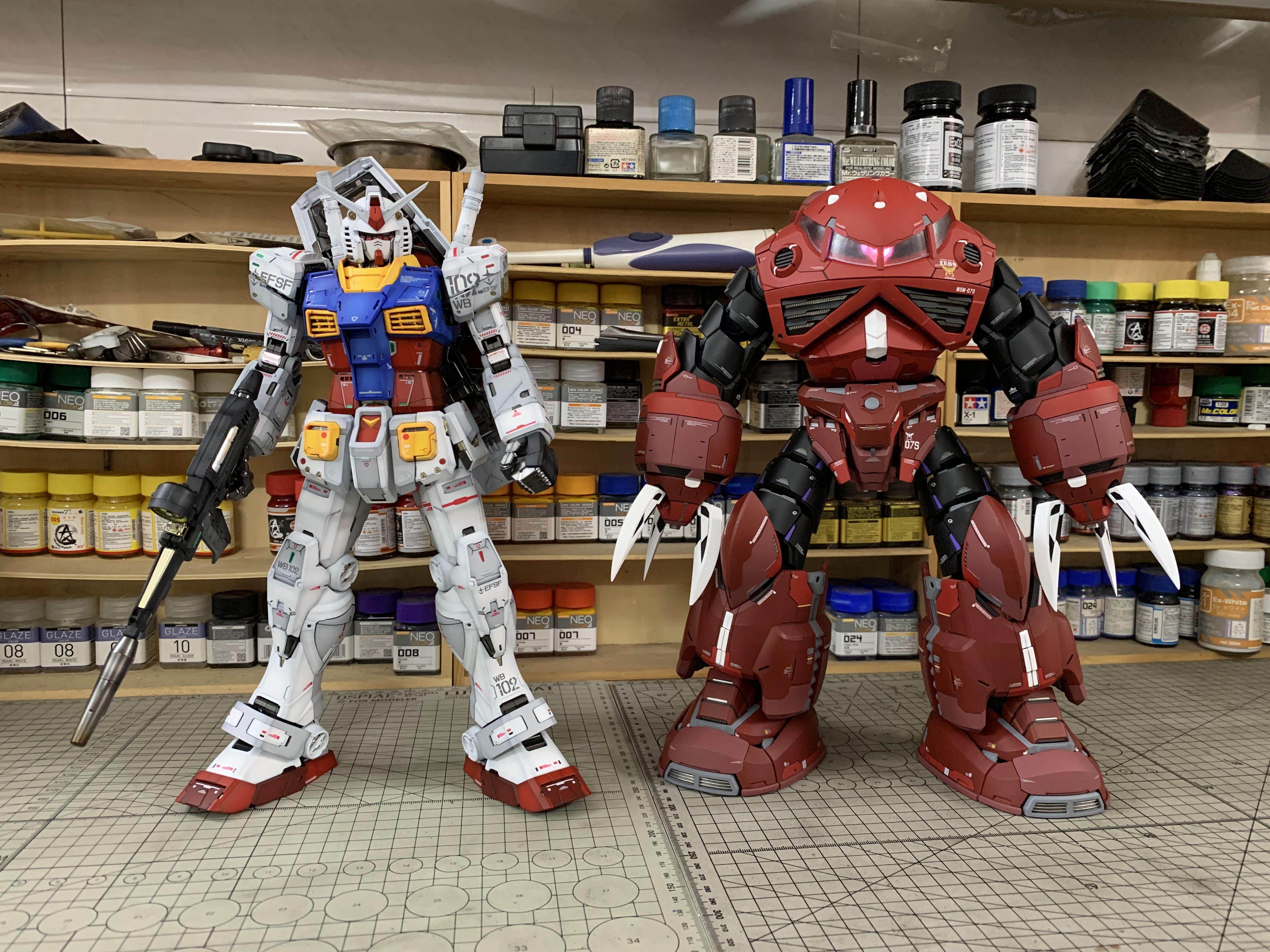 魔蟹MSM-07 Z'GOK：模型空间代工上色全攻略，ABS骨架树脂GK的巅峰之作！_高达模型专区_淘宝游戏网