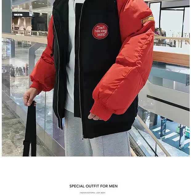 Áo khoác cotton nam mùa đông 2018 mới cộng với áo khoác nhung cotton dày cho nam áo khoác jean nam