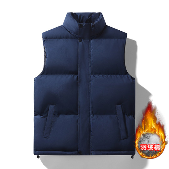 Paul Winter-Chaleco de algodón sin mangas para hombre, chaleco con cuello levantado, ropa deportiva de algodón, chaleco informal juvenil con cremallera