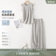 ຊຸດໂສ້ງຂາຍາວບໍ່ມີແຂນຂາ linen ອ່ອນໆ