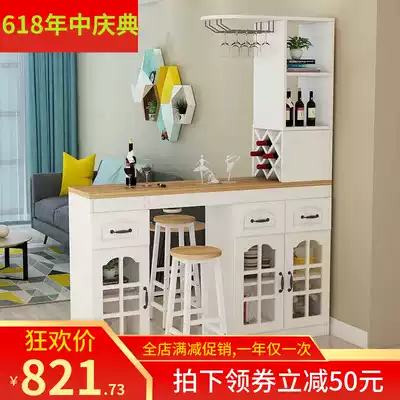 Cabinet cabinet simple decoration through the porch double-sided storage Hall bar dining room cabinet door partition living room screen home
