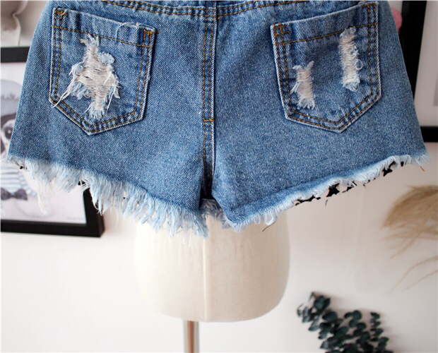 Zhongda trẻ em mặc quần short mùa hè cô gái mới bé trẻ em quần short denim quần nóng quần năm quần mùa thu người đàn ông