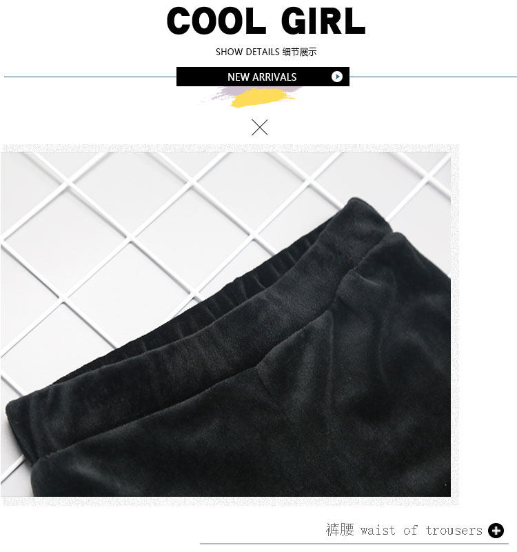 Осенний модный трендовый приталенный комбинезон, детские штаны, бархатные штаны-клёш, 2019, детская одежда, в корейском стиле 墨墨哒 