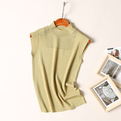 A women's vest with a cute and stylish design inside a knitted waistcoat is a French and unique style