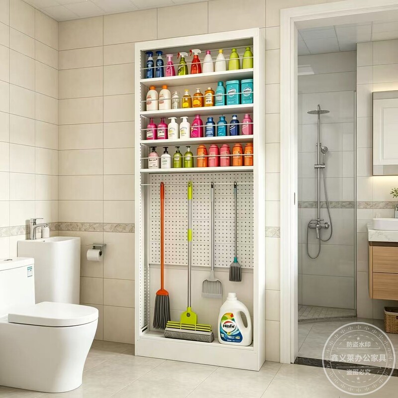 Ultra-Thin Perforated Board Storage Rack Behind Bathroom Door, Multi-Layer Storage for Bathroom, No-Drill Gap Rack for Toilet Ultra-Thin Perforated Board Storage Rack Behind Bathroom Door, Multi-Layer Storage for Bathroom, No-Drill Gap Rack for Toilet