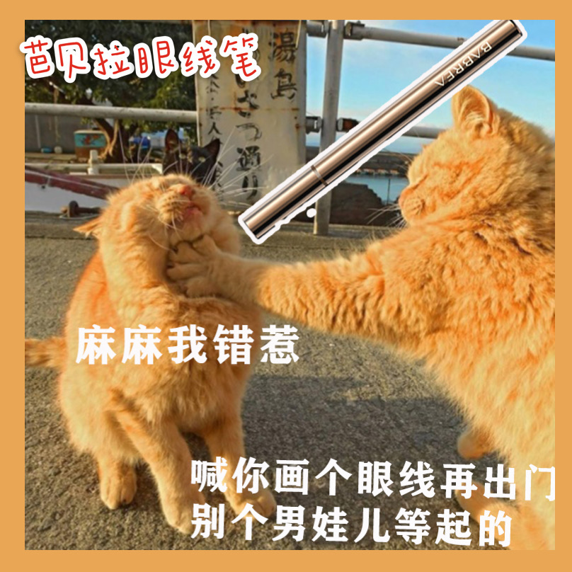 Barbera Eye Line Pen waterproof and sweat-resistant, not easy to fall out of colour speed dry extremely fine without falling out of black brown Babella