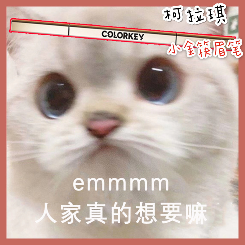 Colorkey small gold chopsticks eyebrow pencil three-dimensional profile lasting waterproof and sweat-proof beginner Ke Laqi recommended