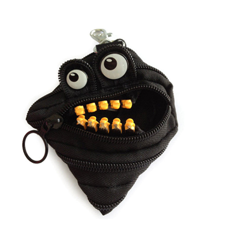 Israel zipit a laced bag creative fashion Cute Gift Little Monster Zero Wallet Key Bag