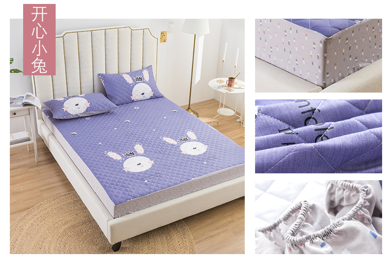 Nệm đơn mảnh dày 1,5 m 1,8m Giường đơn đệm cao su đôi đặt chăn bông trải giường 2.0x2.2 - Trang bị Covers Ga phủ giường