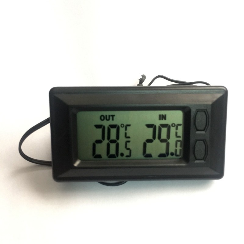 New Products On-board Mini Thermometer Car Thermometer Indoor Outside Temperature LCD Large Screen Display