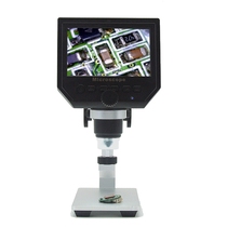 HD digital magnifying glass 600x microscope Portable G600 with screen maintenance magnifying glass metal bracket