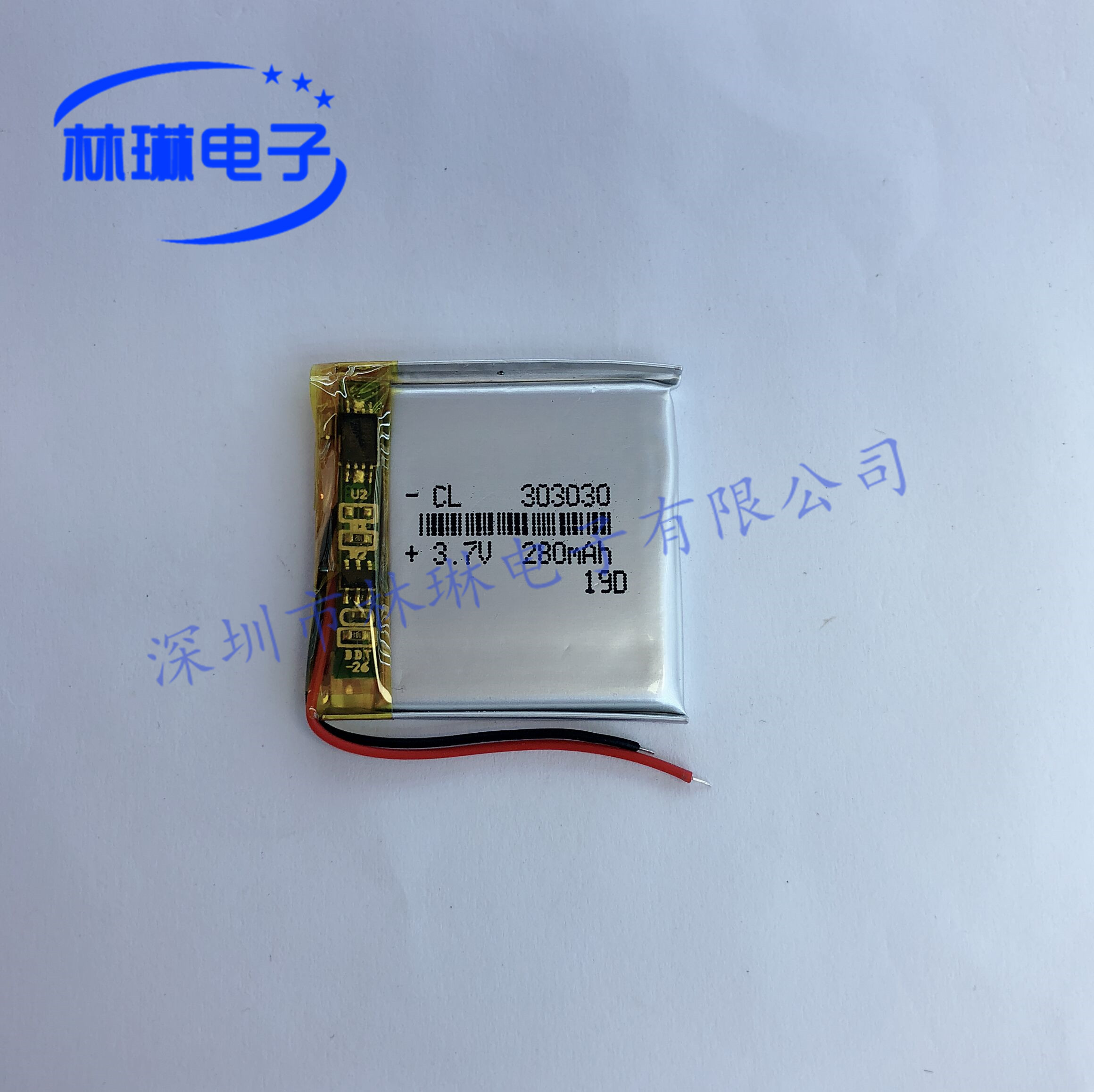 033030 303030 3 7V 280mah with protection plate M3 M4 speaker polymer lithium battery
