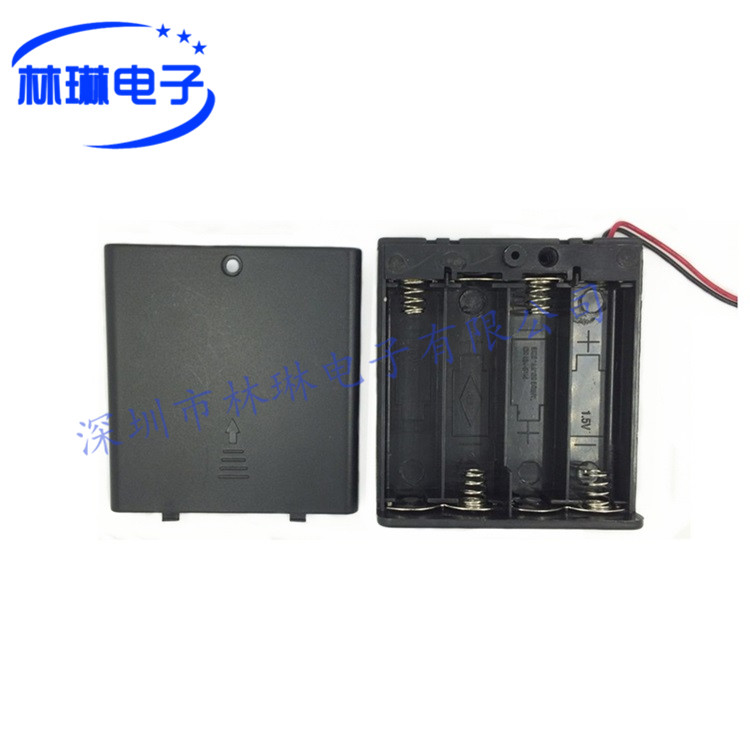 No. 5 4 with a cover with switching battery box AA - Five four - sealed 6V series cable battery box