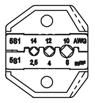  Taiwan Baogong 5S1D solar photovoltaic connector terminal clamp die MC3 pressure line clamp die