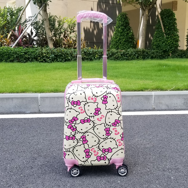 Trẻ em xe đẩy hành lý vali 19 inch phim hoạt hình cô gái công chúa 18 inch tùy chỉnh logo phổ biến bánh xe khung vali hùng phát