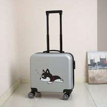 Childrens suitcase pull-bar case suitcase student male and female children small ascending chassis 18 20 inch cute cartoon