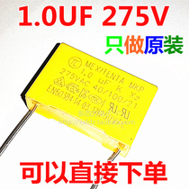  X2 Safety capacitor 1 0UF 1UF 275V 105k Foot distance 22 27mm Induction cooker fan capacitor micro method